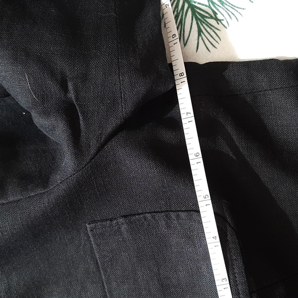 Chaps Black Linen Blazer - Picture 5 of 7
